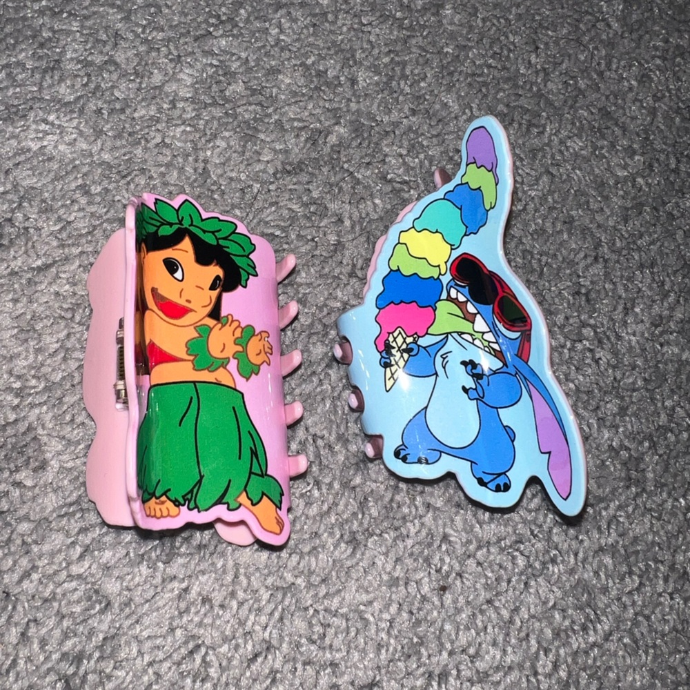 Lilo & stitch claw clips set